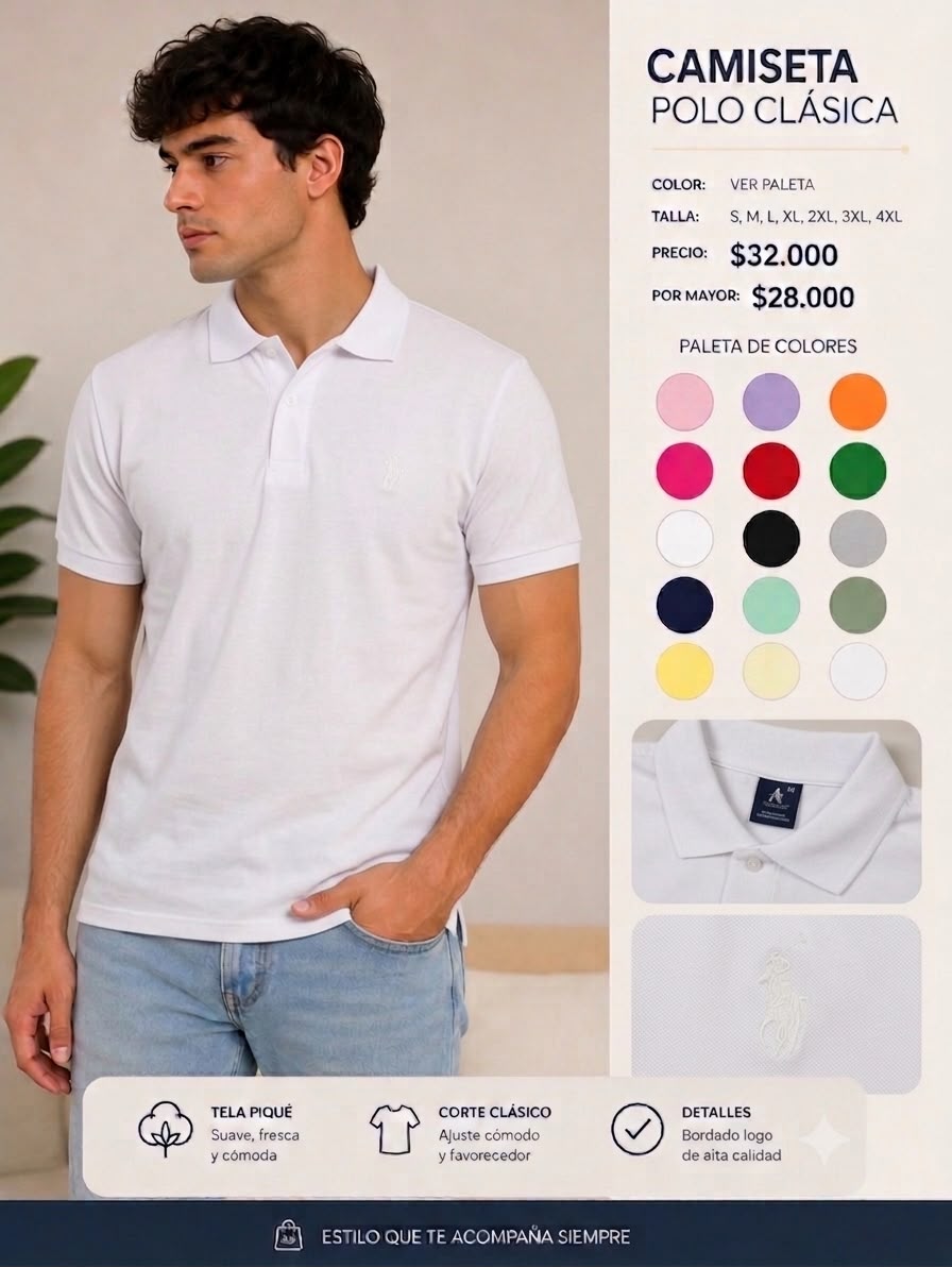 Polo Estilo Premium | Diseño Elegante y Versátil para Hombre
