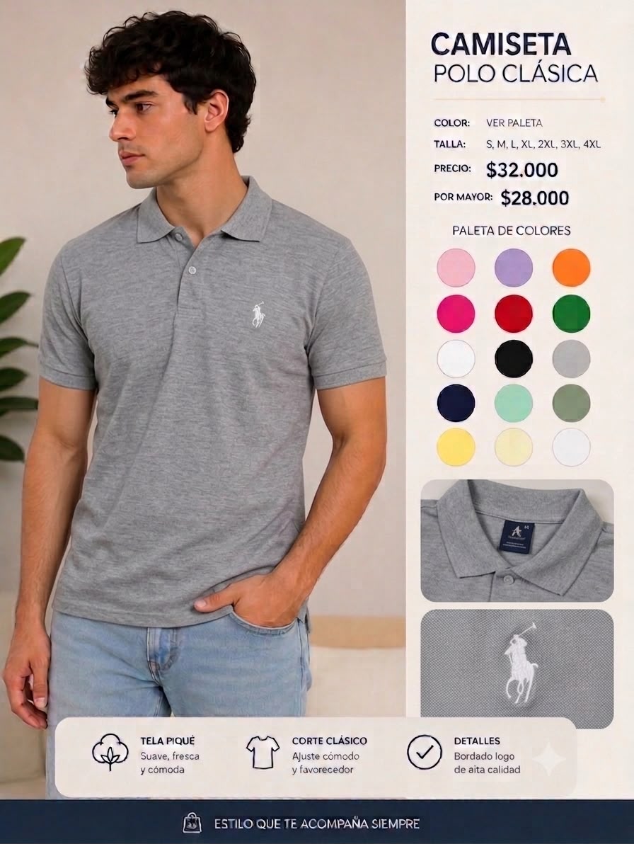 Polo Estilo Premium | Diseño Elegante y Versátil para Hombre