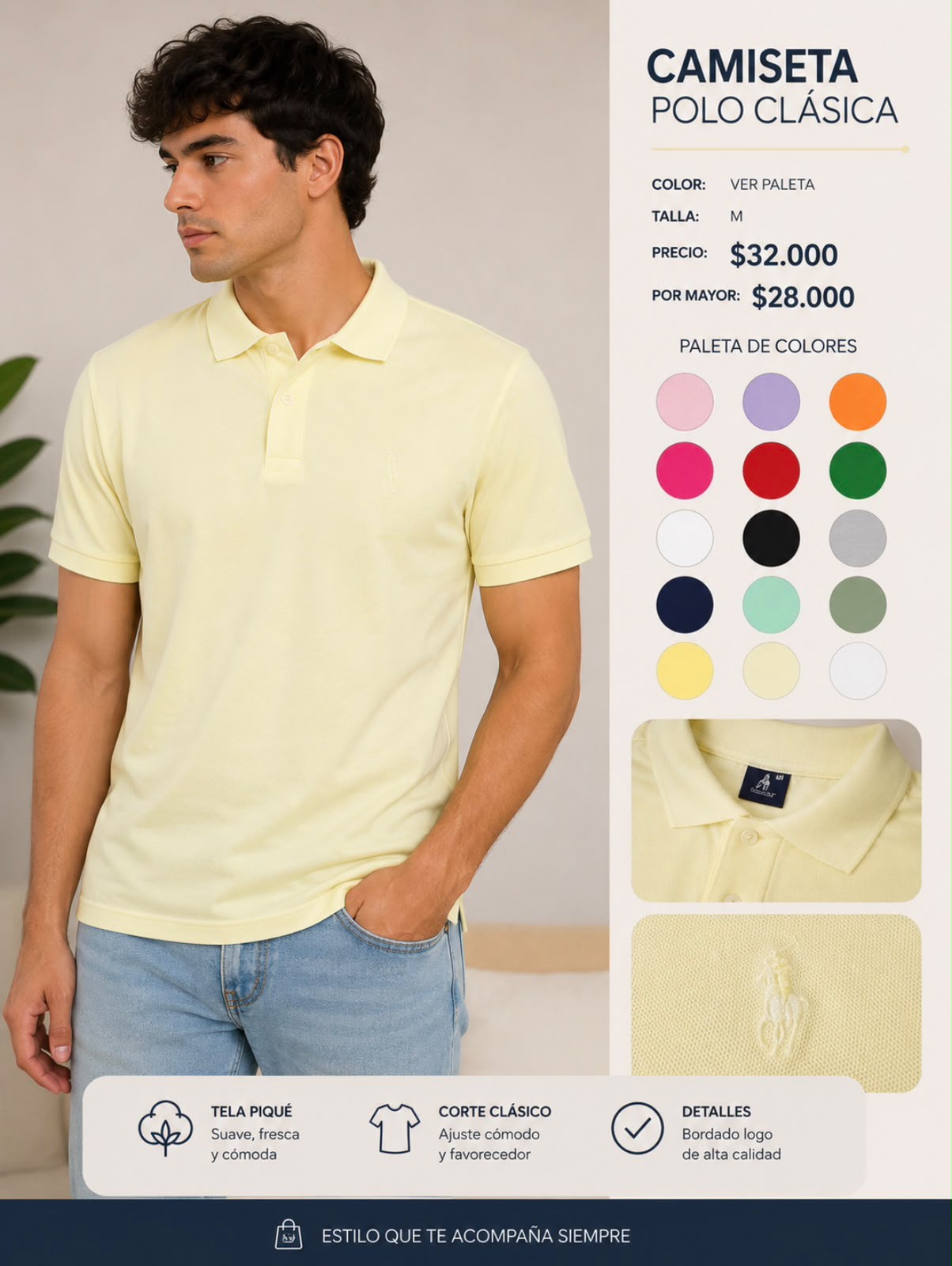 Polo Estilo Premium | Diseño Elegante y Versátil para Hombre