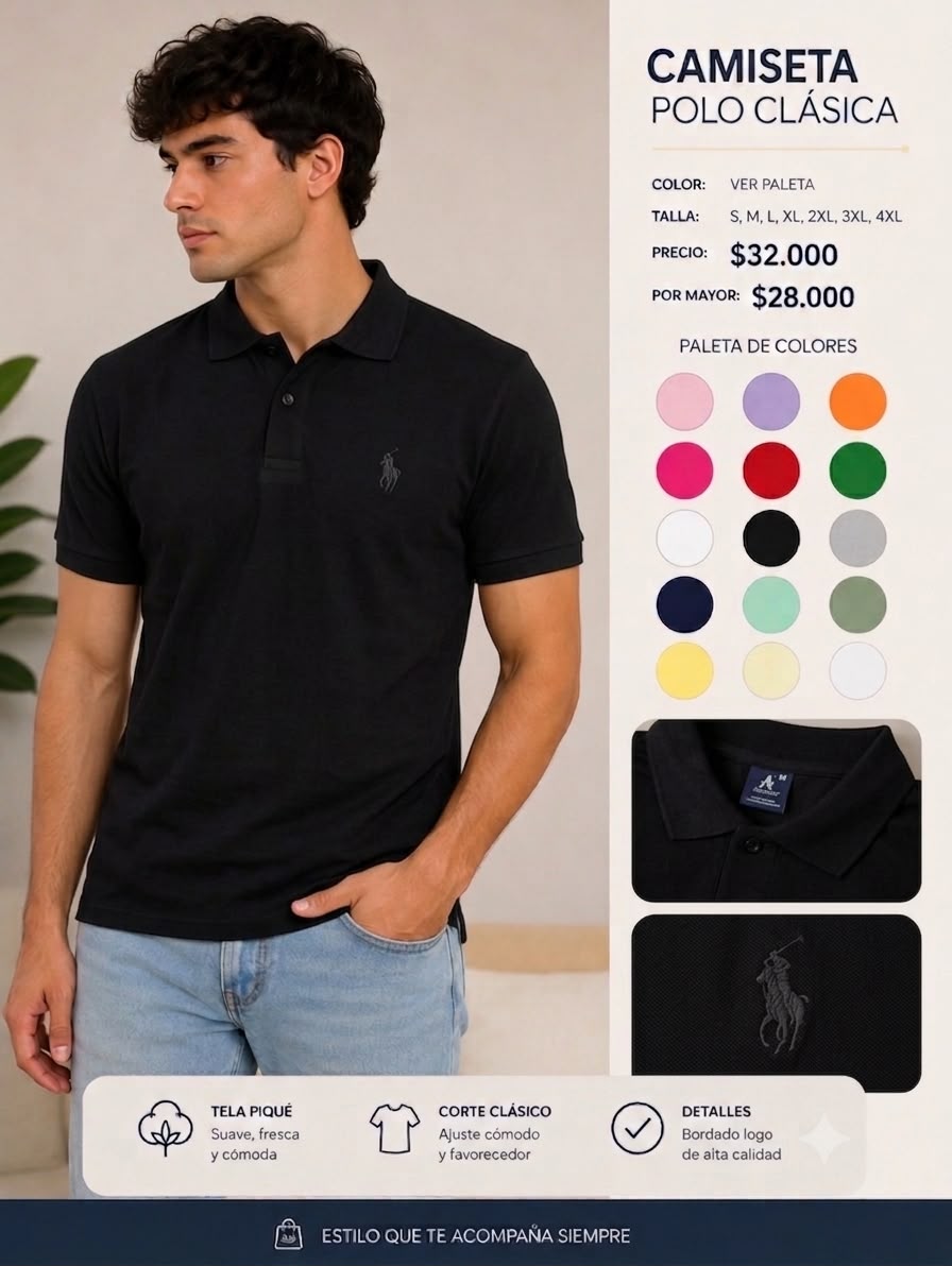Polo Estilo Premium | Diseño Elegante y Versátil para Hombre